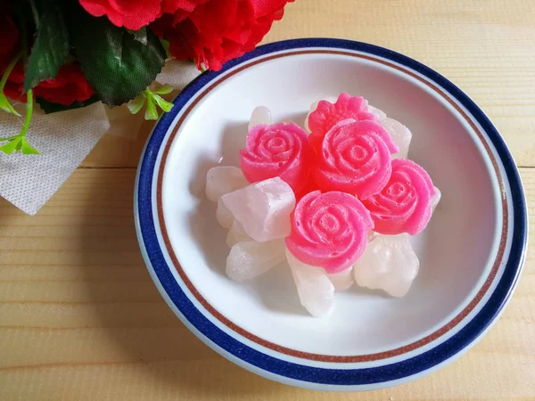 Gelée croustillante (dessert traditionnel thaïlandais ) — Photo