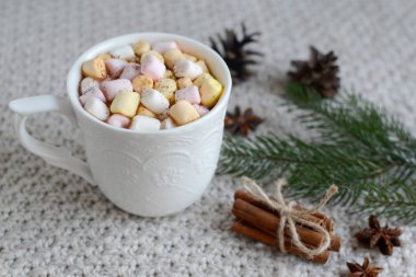 Şekerlemeli sıcak kakao.