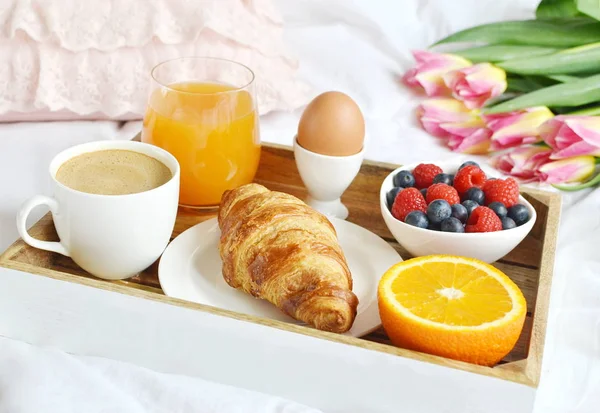 Romantic style on a wooden tray