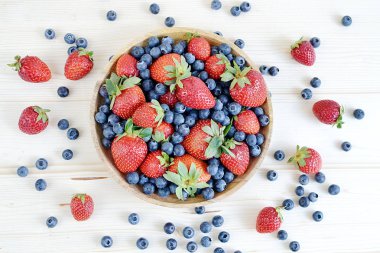 Taze organik berry meyve