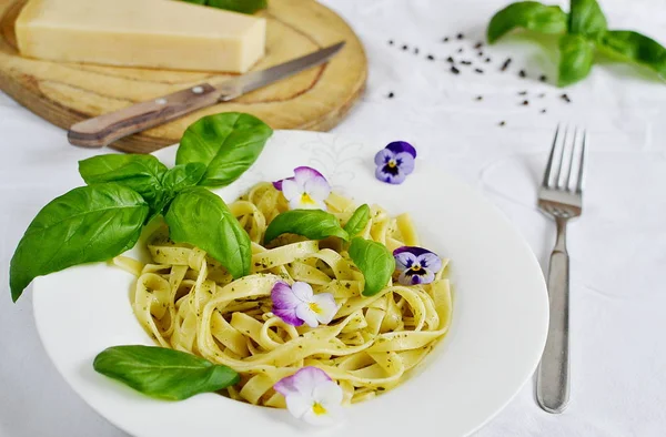 Gotowane włoskie tagliatelle — Zdjęcie stockowe