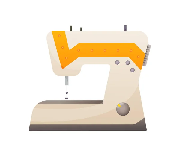 Vector naaigereedschap voor handwerk en borduurwerk. Illustratietafel naaimachine. Naaiapparatuur op maat mode pin ambachtelijke handwerk vector illustratie — Stockvector