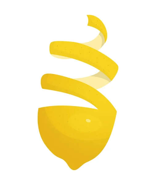 Zitronenscheiben-Vektorillustration auf weißem Hintergrund. frische saure Zitrone. Logo-Design — Stockvektor