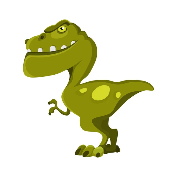 Dinosauří chlapeček roztomilý otisk. Milý dino. Cool malá dinosauří ilustrace pro dětské tričko, dětské oblečení, pozvánka, jednoduchý skandinávský dětský design — Stockový vektor