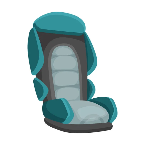 Baby autostoel cartoon platte stijl. Veiligheid baby stoel vector illustratie geïsoleerd op een witte achtergrond — Stockvector