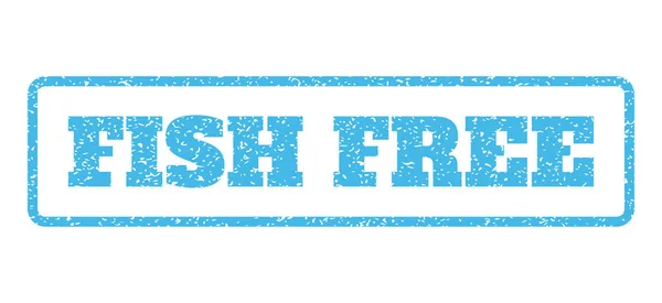 Рыба бесплатно резиновый штамп — стоковый вектор