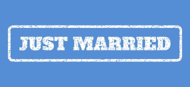 Just Married Rubber Stamp