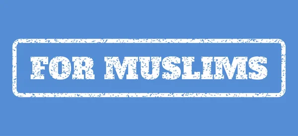 Para musulmanes sello de goma — Vector de stock