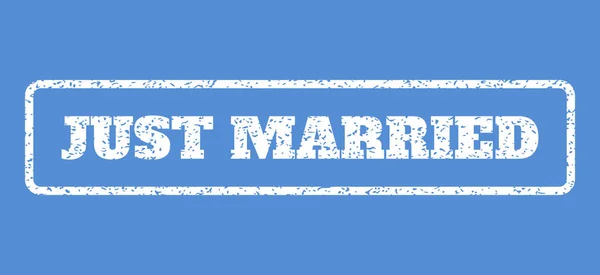 Just Married Rubber Stamp — Stock vektor