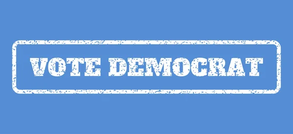 Резиновая марка VOTE DEMOCRAT — стоковый вектор