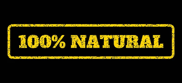 Timbre 100 % caoutchouc naturel — Image vectorielle