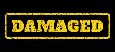 Hasarlı lastik damgası