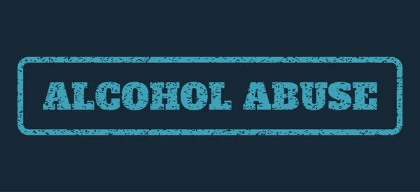 Резиновая марка злоупотребления алкоголем — стоковый вектор