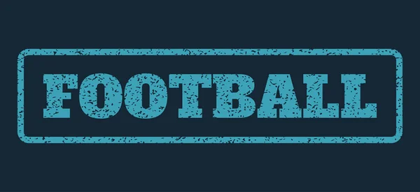 Timbre caoutchouc football — Image vectorielle