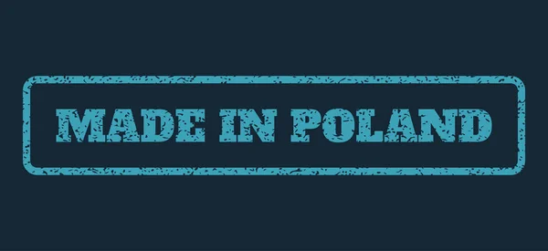 Timbre en caoutchouc fabriqué en Pologne — Image vectorielle