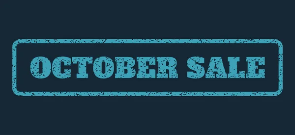 Οκτωβρίου πώληση καουτσούκ σφραγίδα — Διανυσματικό Αρχείο