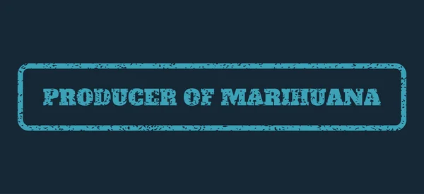 Productor de sello de goma de marihuana — Vector de stock