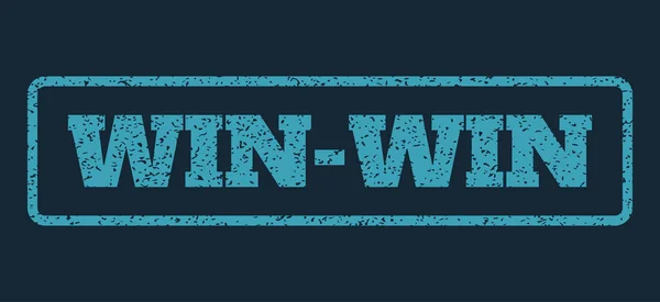 Timbre en caoutchouc Win-Win — Image vectorielle