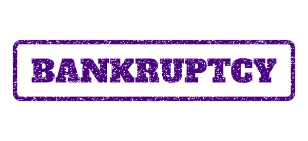 Резиновая марка банкротства — стоковый вектор