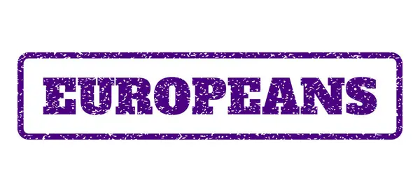 Timbre caoutchouc européen — Image vectorielle