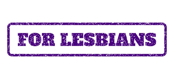 For Lesbians Rubber Stamp — Stock Vector