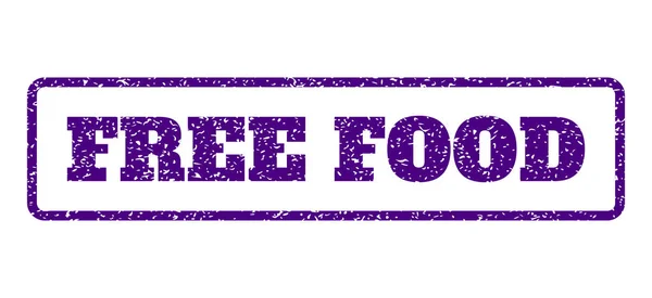 Free Food sello de goma — Vector de stock