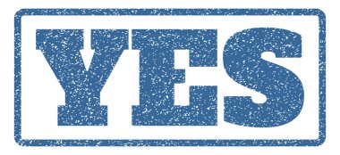 Evet lastik damgası