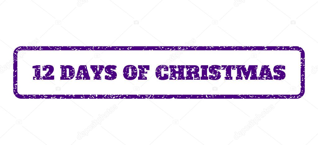 12 Days Of Christmas Rubber Stamp