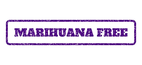 Sello de goma libre de marihuana — Archivo Imágenes Vectoriales