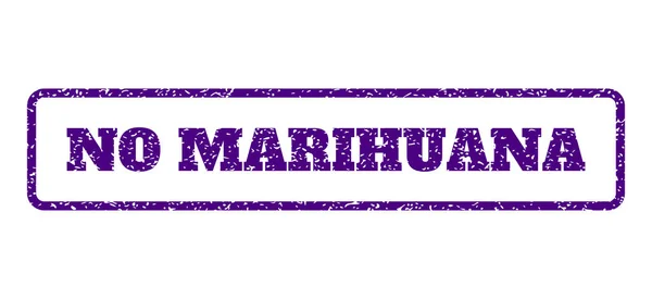 Sin sello de goma de marihuana — Vector de stock