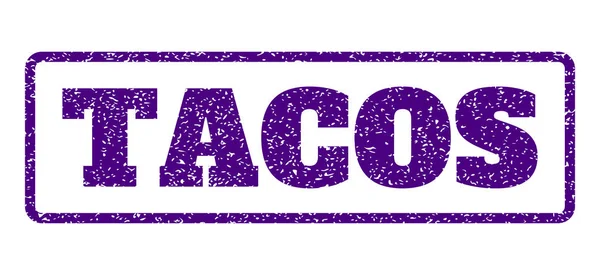 Tacos gummistämpel — Stock vektor