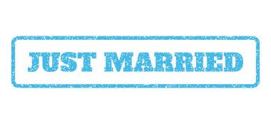Just Married Rubber Stamp