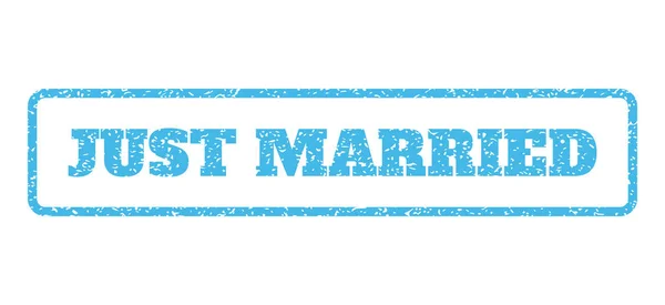 Just Married Rubber Stamp — стоковий вектор