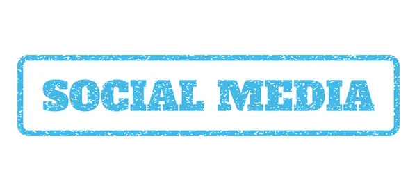 Mediów społecznych stempel — Wektor stockowy