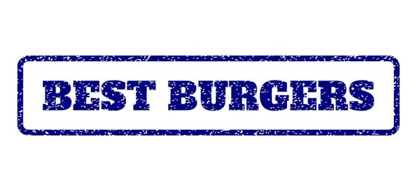 Best Burgers Rubber Stamp — Stock Vector