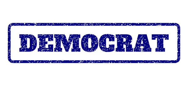 Democraat Rubberstempel — Stockvector