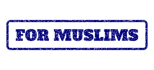 Para musulmanes sello de goma — Vector de stock