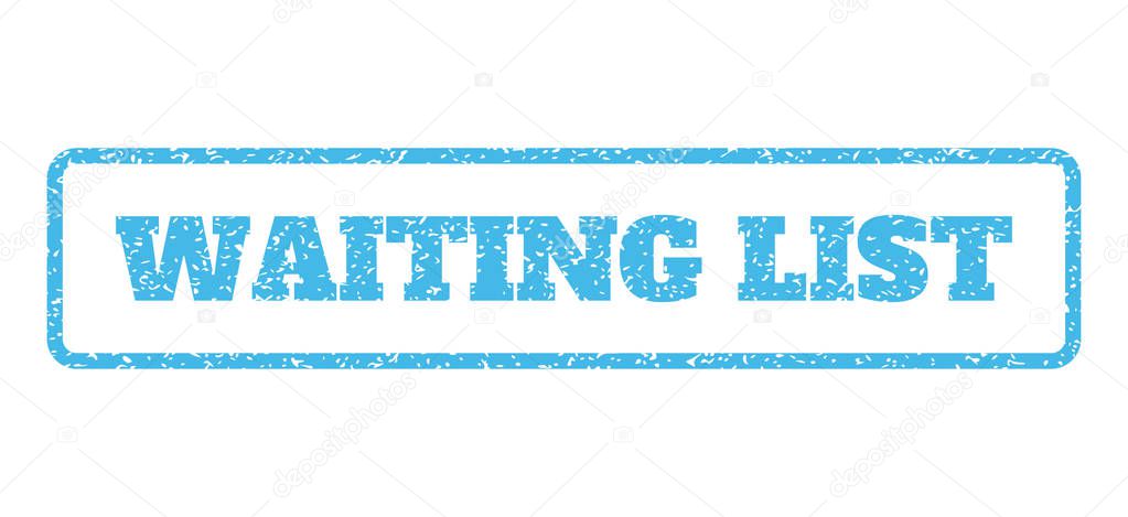 Waiting List Rubber Stamp