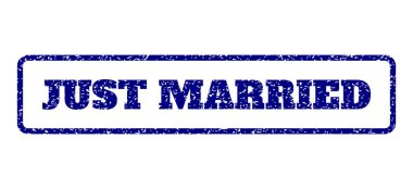 Just Married Rubber Stamp