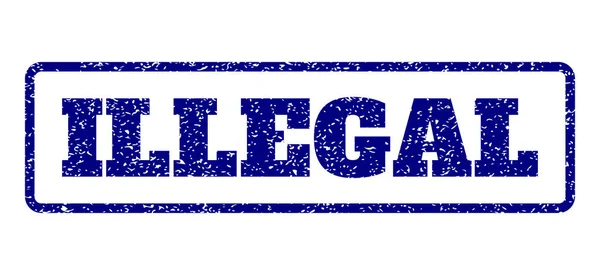 Illegaler Stempel — Stockvektor