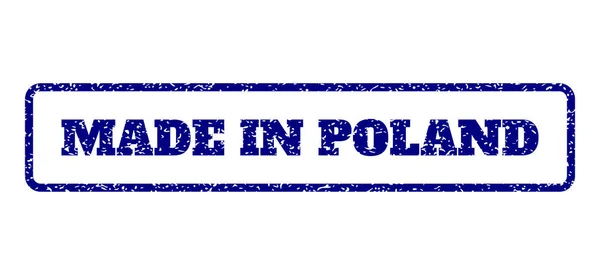 Feito na Polônia selo de borracha — Vetor de Stock