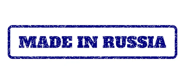 Fabriqué en Russie Timbre en caoutchouc — Image vectorielle