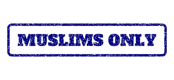 Muslims Only Rubber Stamp — Stock Vector