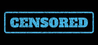 sansürlü lastik damgası