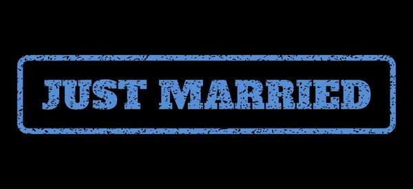 Just Married Rubber Stamp — Διανυσματικό Αρχείο