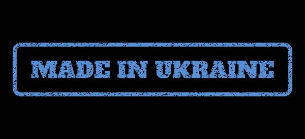 Fabriqué en Ukraine Timbre en caoutchouc — Image vectorielle
