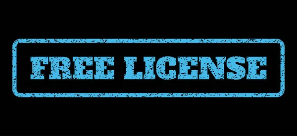 Timbre de licence gratuit en caoutchouc — Image vectorielle