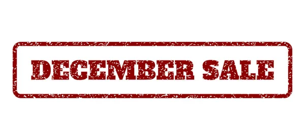 Πώληση Δεκεμβρίου καουτσούκ σφραγίδα — Διανυσματικό Αρχείο