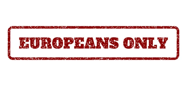 Οι Ευρωπαίοι μόνο καουτσούκ σφραγίδα — Διανυσματικό Αρχείο