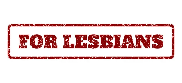 Para Lesbianas Sello de goma — Vector de stock